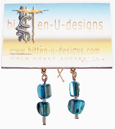 MADDISY Earings - Blue Shell MADDISY Earings - Blue Shell
