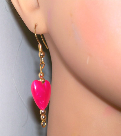 HEART Earings - Pink HEART Earings - Pink