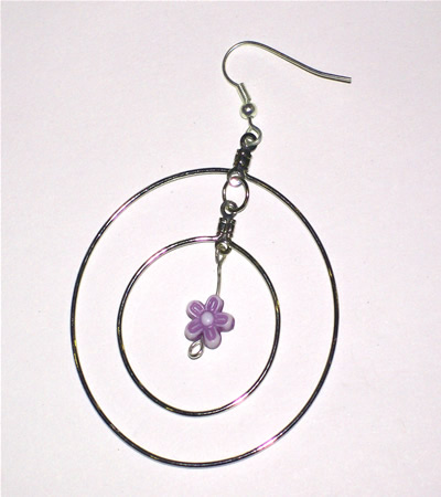 ORBIT Earings - Purple Flower ORBIT Earings - Purple Flower
